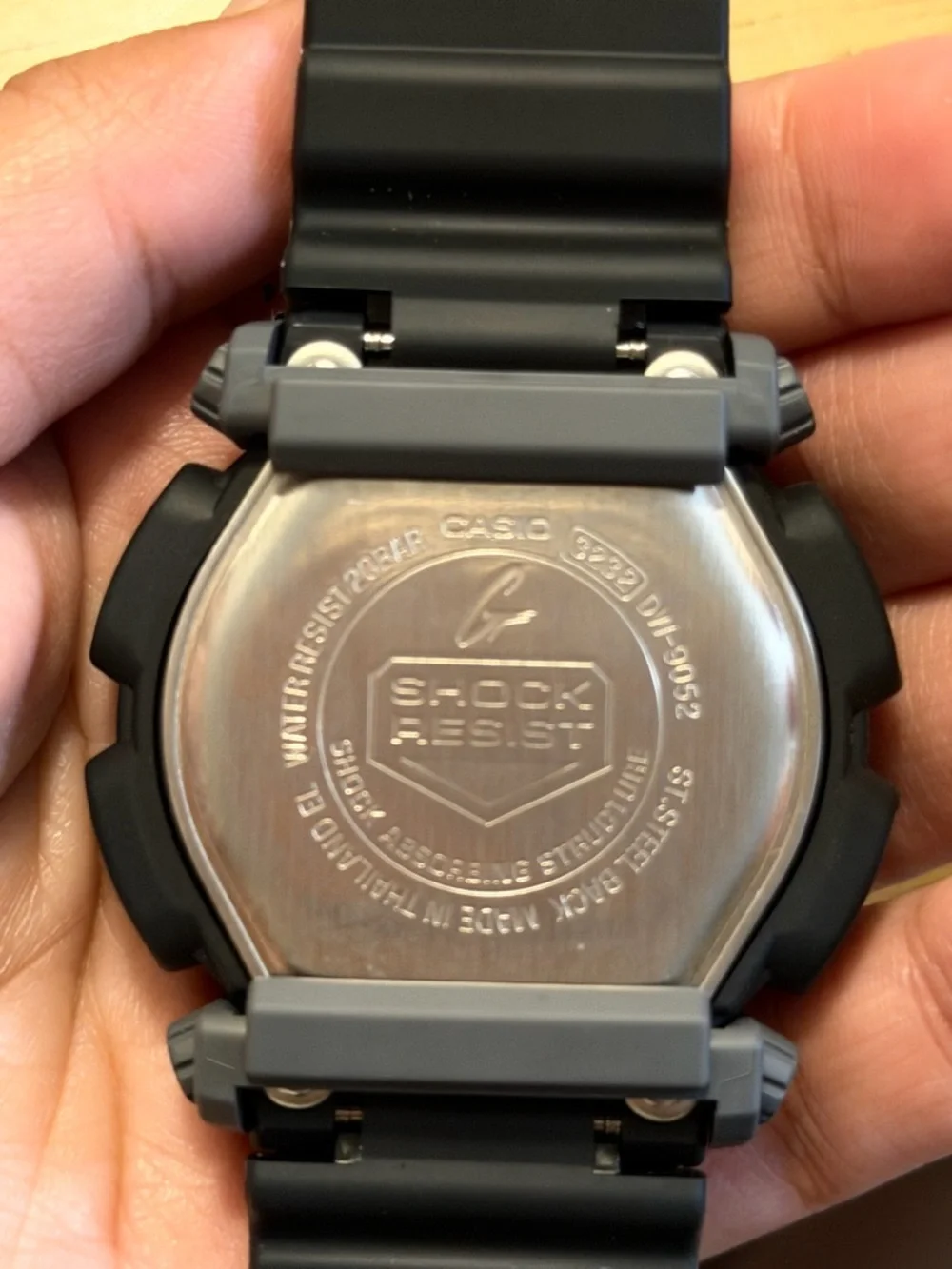 Casio G-Shock Black Digital Sport Watch with Yellow Accents